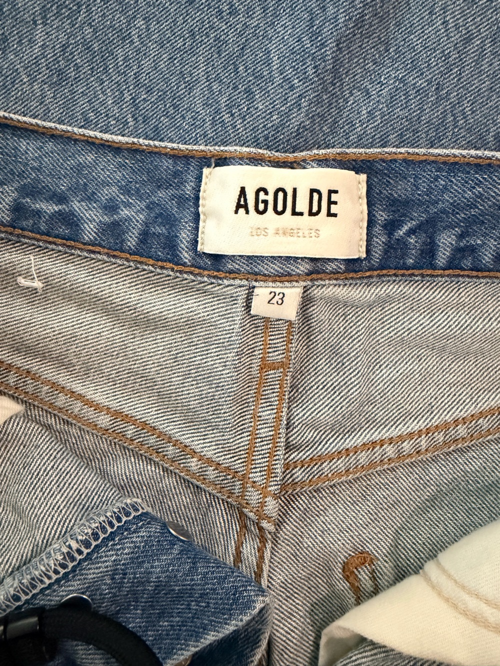 AGOLDE low slung baggy jeans in LIBERTINE- size 23 - Picture 4 of 9